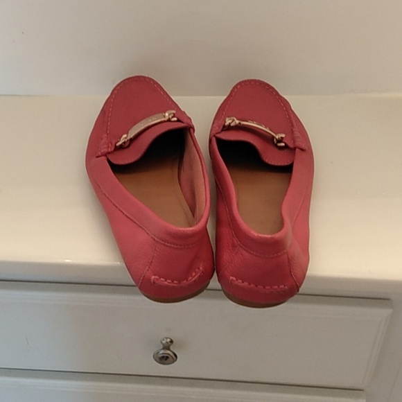 Coach Olive Loafers Pebble Grain Flats Slip On Shoes - Picture 6 of 13